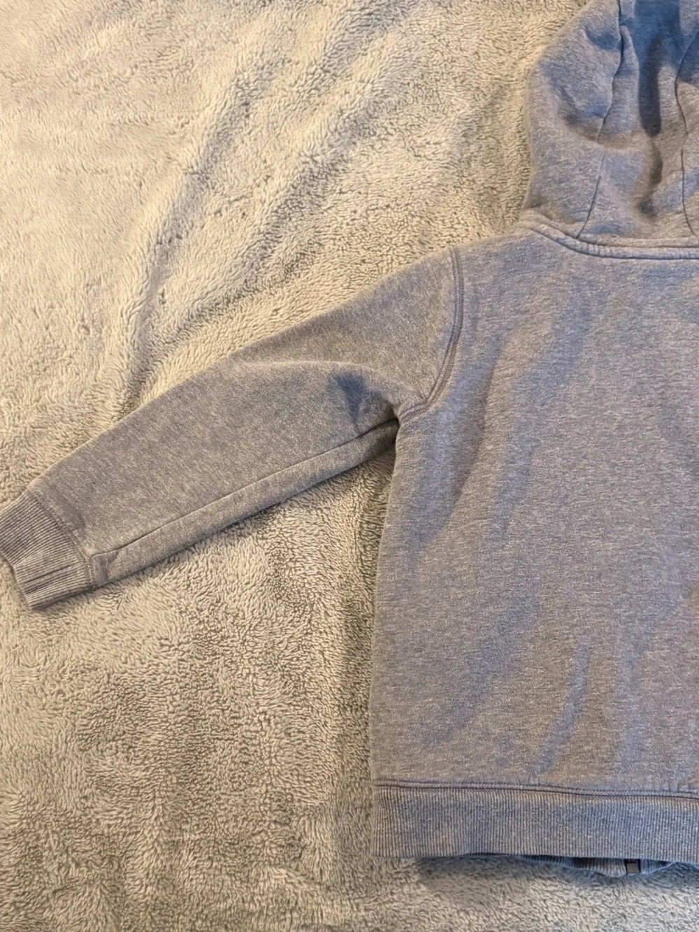 Carter's Kid Size 7 Heather Grey Fleece-Lined Full-Zip Hoodie